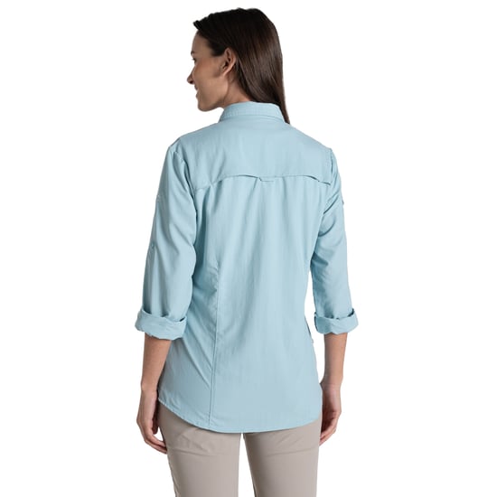 Craghoppers Womens/Ladies Adventure III Nosilife Long-Sleeved Shirt (Sky Blue) - Image 2
