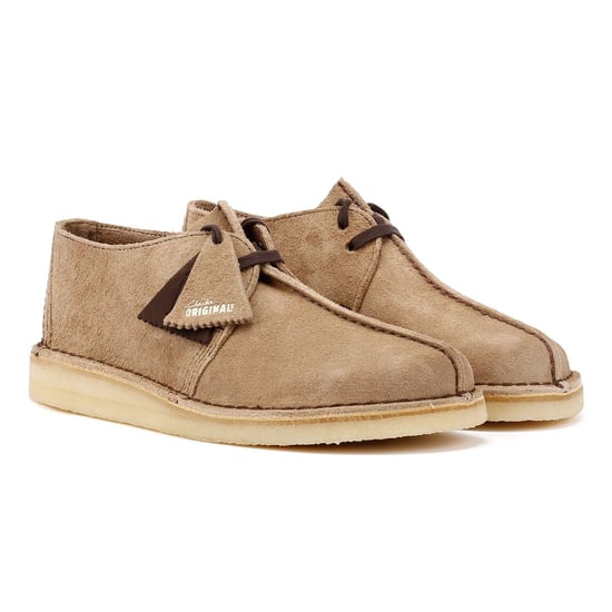 Clarks Originals Desert Trek Wolf Suede Men's Chocolate Brown Shoes - Image 1