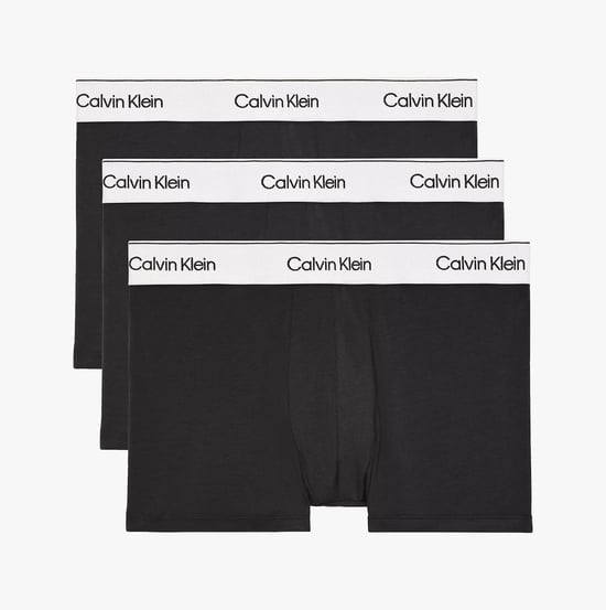 Calvin Klein MODERN COTTON STRETCH Paquete de 3 Trunks para Hombre Negro - Image 1