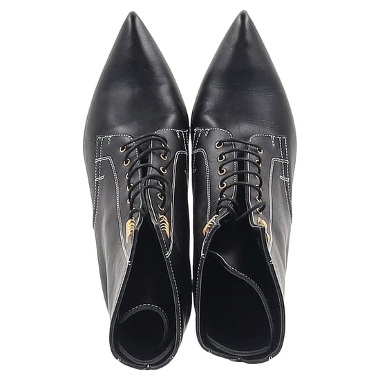 Loewe Ankle Lace-Up Boots in Black Leather - Image 2