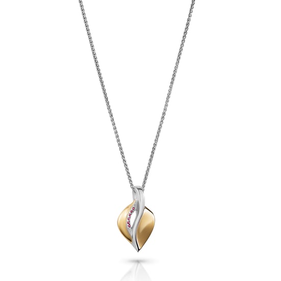 Orphelia 'Anet' Women's 925 Sterling Silver Chain with Pendant - Silver/Gold ZH-7520/G - Image 3