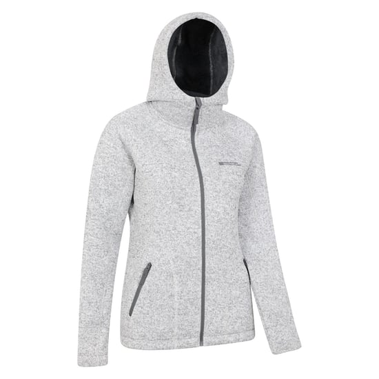 Mountain Warehouse Womens/Ladies Nevis Faux Fur Lined Full Zip Hoodie (Grey) - Image 3