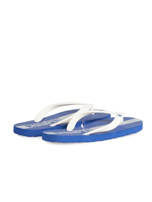 Champion Chancletas Big Classic Evo del hombre Blanco, azul - Image 3