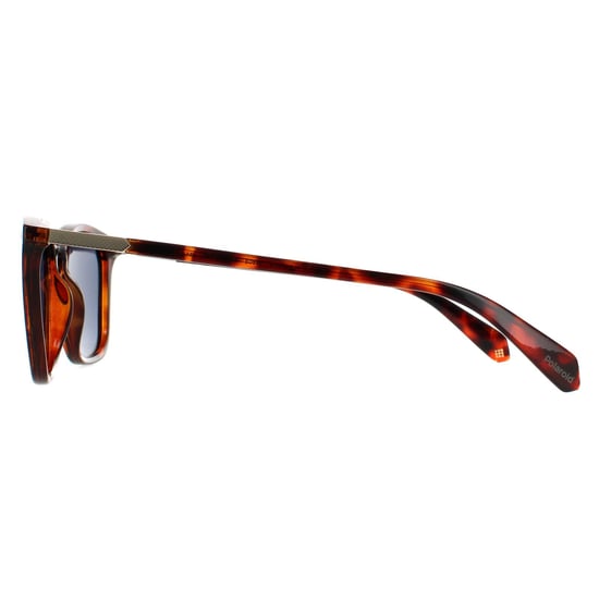 Gafas de sol polarizadas Polaroid Square Unisex Havana Grey - Image 3