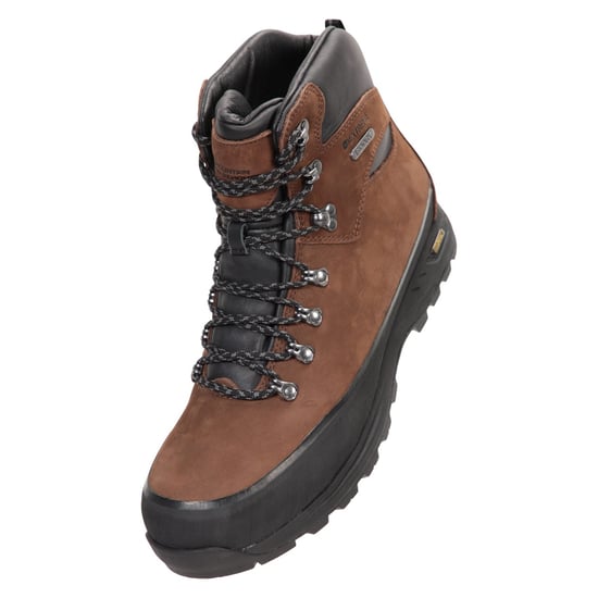 Mountain Warehouse Mens Quest Nubuck IsoGrip Hiking Boots (Brown) - Image 1
