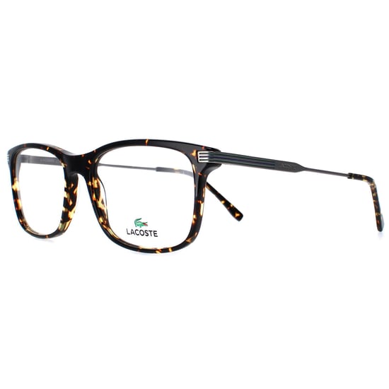 Lacoste Rectangle Mens Brown Dark Havana Glasses