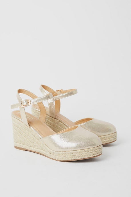 Wide Fit Rumor Closed Toe Wedges