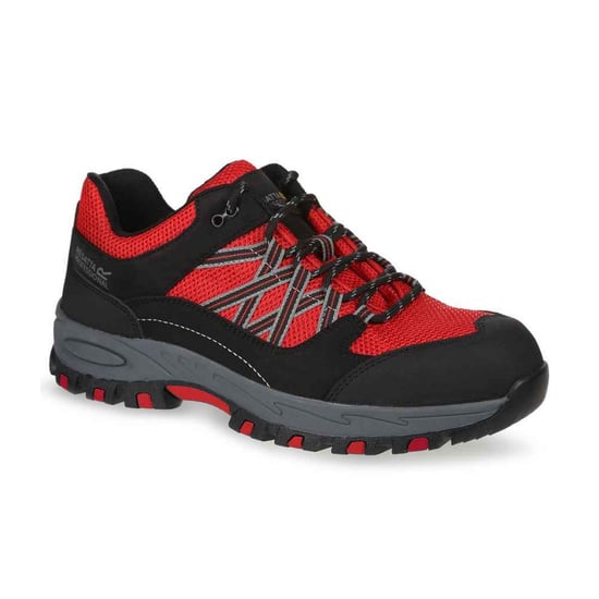 Regatta Unisex Adult Sandstone Safety Trainers (Red/Black) - Image 1