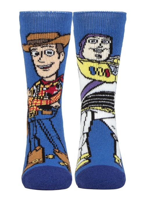 Calcetines térmicos para niños de Toy Story | Calcetines de invierno para niños y niñas | Woody & Buzz, Jessie & Bullseye - Woody & Buzz - Image 1