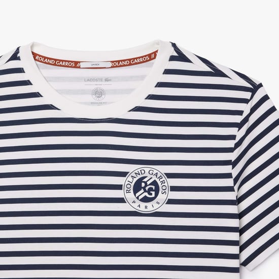 Men's Lacoste Sport Ultra Dry Sport Roland-Garros Edition T-Shirt in White