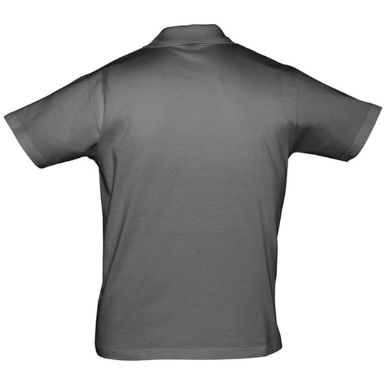 SOLS Mens Prescott Jersey Short Sleeve Polo Shirt (Dark Grey) - Image 2