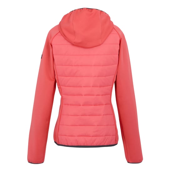Regatta Womens/Ladies Andreson VIII Hybrid Jacket (Peach Bloom/Seal Grey) - Image 2