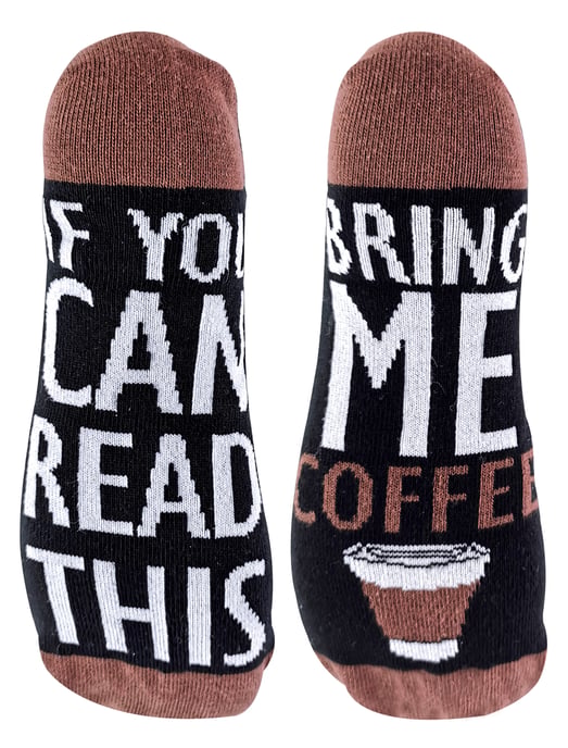 Si puedes leer esto Calcetines Tráeme café Calcetines - Image 1