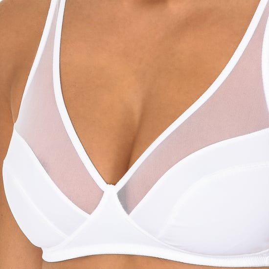 Non-wired bra with elastic sides 04974 woman
