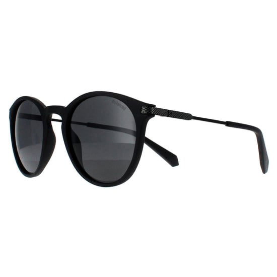 Polaroid Redondas Unisex Negro Mate Verde Polarizadas PLD 2062/S - Image 1