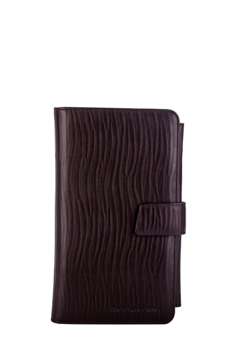 EMBOSSED LEATHER CARD & DOCUMENT CASE