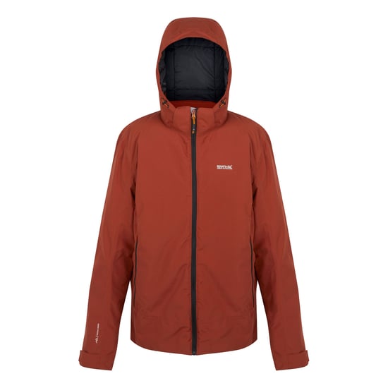 Regatta Mens Frelton Waterproof Insulated Jacket (Red Ochre/Black)
