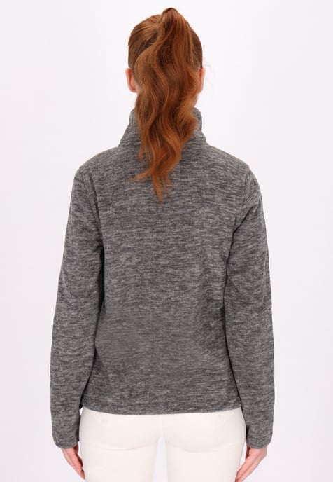 Dreimaster fleece jacket women Grey melange - Image 4