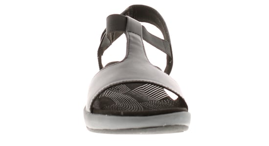 Ladies Leather Summer Sandal Black - Image 3