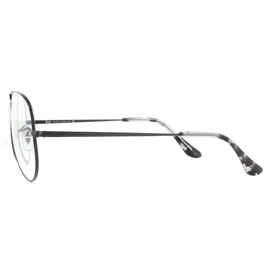 Ray-Ban Aviator Unisex Black Clear Blue Light Filter Sunglasses