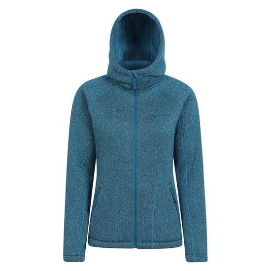 Mountain Warehouse Womens/Ladies Nevis Faux Fur Lined Full Zip Hoodie (Teal) - Image 1