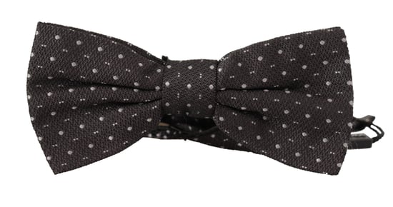 Corbata Papillon para Hombre en Seda 100% con Lunar Gris de Dolce & Gabbana - Image 1