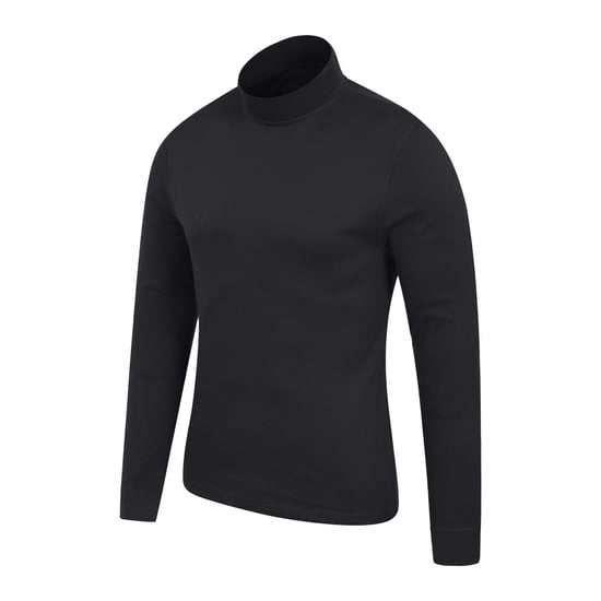 Mountain Warehouse Mens Meribel Turtle Neck Base Layer Top (Black) - Image 3