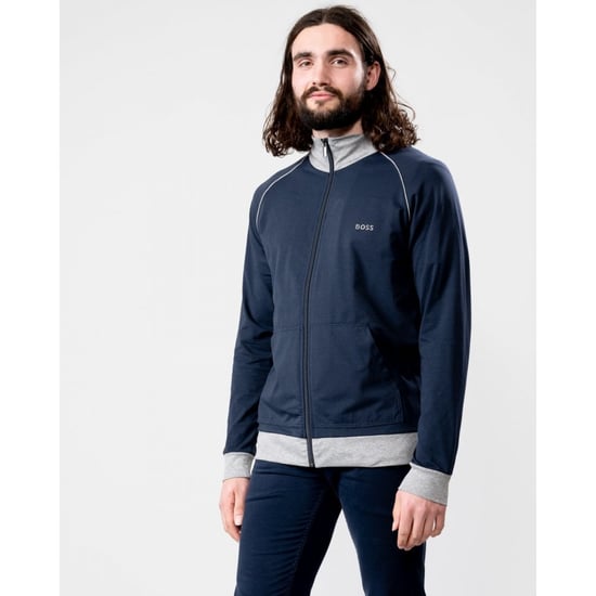 BOSS Orange Mix & Match Mens Zip Through Loungewear Sweatshirt - Image 1