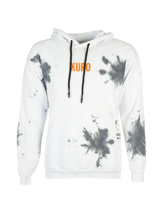 Takeshy Kurosawa Sudadera Shibori del hombre Blanco, Gris - Image 4