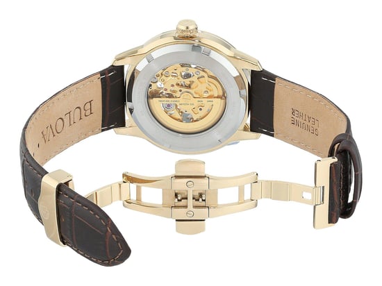Bulova Automatic / Wilton Men's Brown Watch 97A138 - Image 4