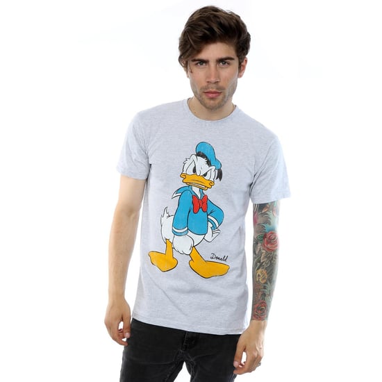 Disney Mens Donald Duck Angry T-Shirt (Heather Grey) - Image 2