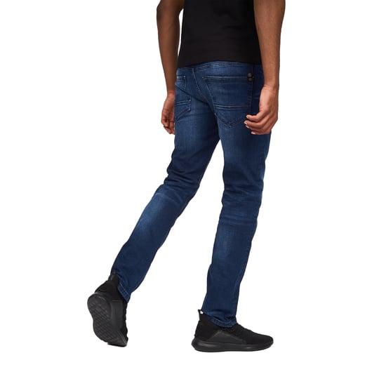 Crosshatch Mens Svelte Stretch Jeans (Dark Wash) - Image 2