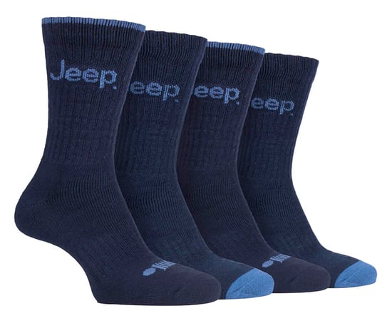 JEEP - 4 Pares de Calcetines de Lujo Anti Ampollas Acolchados para Hombre - Image 1