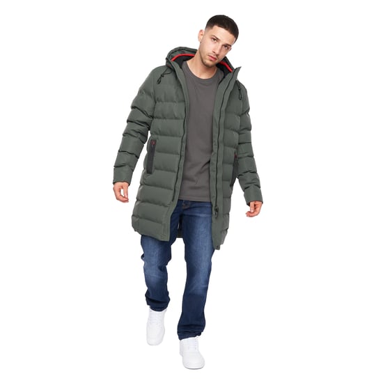 Crosshatch Mens Longkamp Jacket (Olive) - Image 4