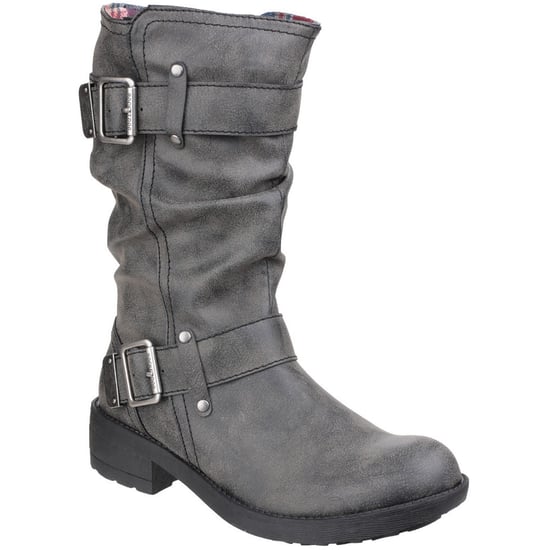 Rocket Dog Womens/Ladies Trumble Zip up Faux Leather Mid Calf Boots