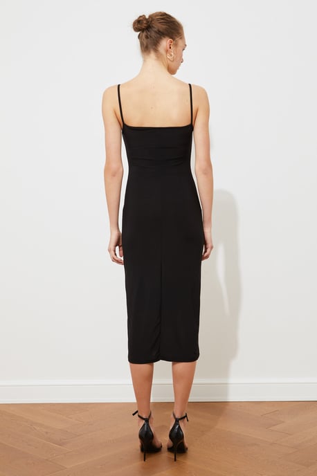 Trendyol Women's Cowl Neck bodycone Midi Dress - Image 4