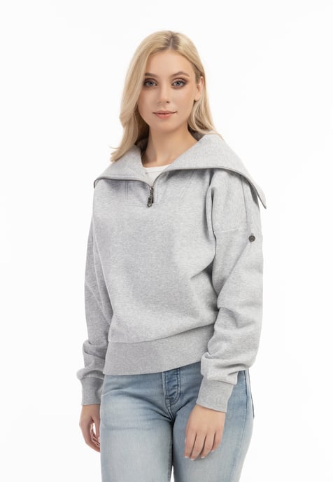 DreiMaster Vintage Oversize Troyer Sweater - Image 3