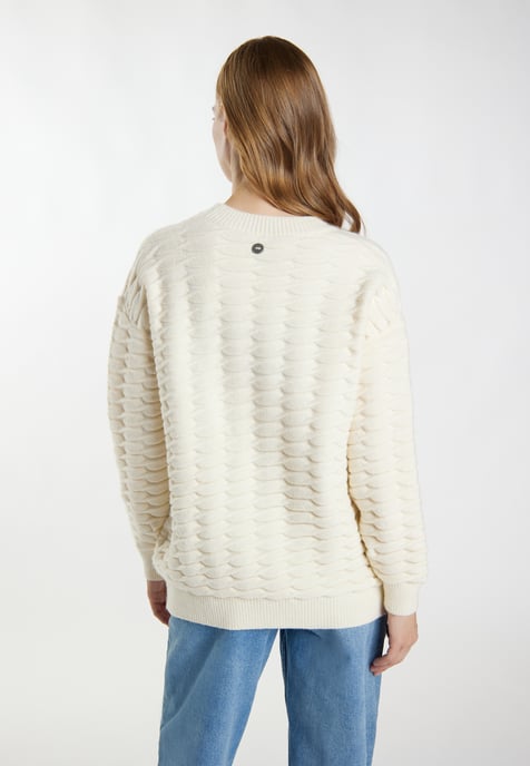 Dreimaster Knitted pullover women off-white - Image 4