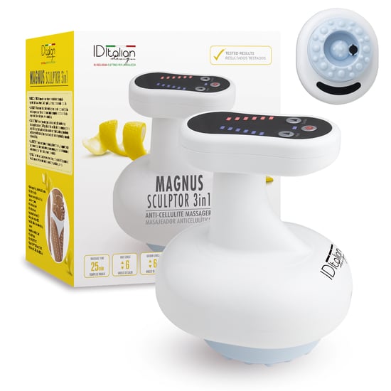 Italian Design Magnus Sculptor 3In1, Anti-Cellulite Massager With Vacuum, Thermotherapy And Magnetotherapy
