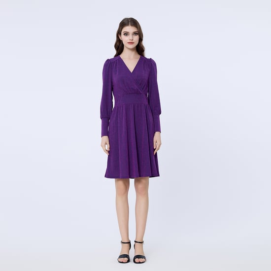 Long sleeves skater dress - Image 2