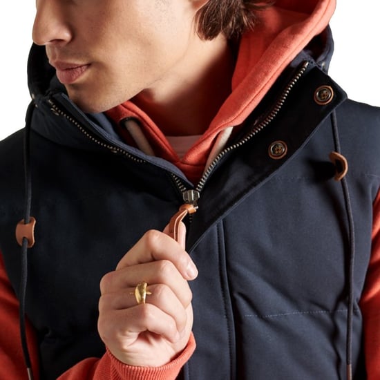 Chaleco acolchado Superdry para hombre Classic Navy Blue - Image 3
