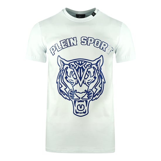 Plein Sport camiseta blanca con logo de tigre y plantilla grande - Image 1