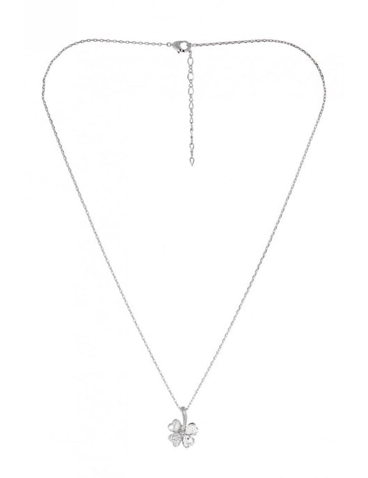 Colgantes de cuatro hojas - Plata y cristal - Image 4