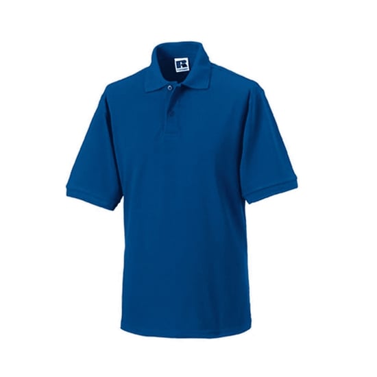 Russell Mens Ripple Collar & Cuff Short Sleeve Polo Shirt (Bright Royal) - Image 2
