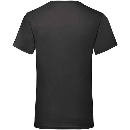 Fruit of the Loom Mens Value V Neck T-Shirt (Black) - Image 2