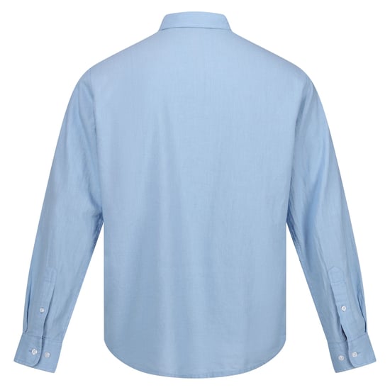 Regatta Mens Babbinswood Linen Shirt (Powder Blue)