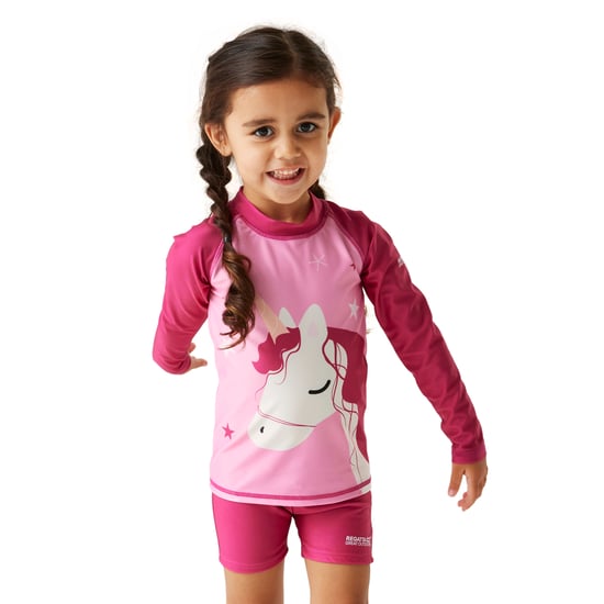 Regatta Childrens/Kids Luna The Unicorn Rash Guard (Sweet Pink)