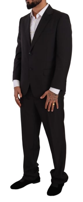 Traje Formal de Hombre de Una Sola Botonadura en Gris Oscuro Domenico Tagliente - Image 2