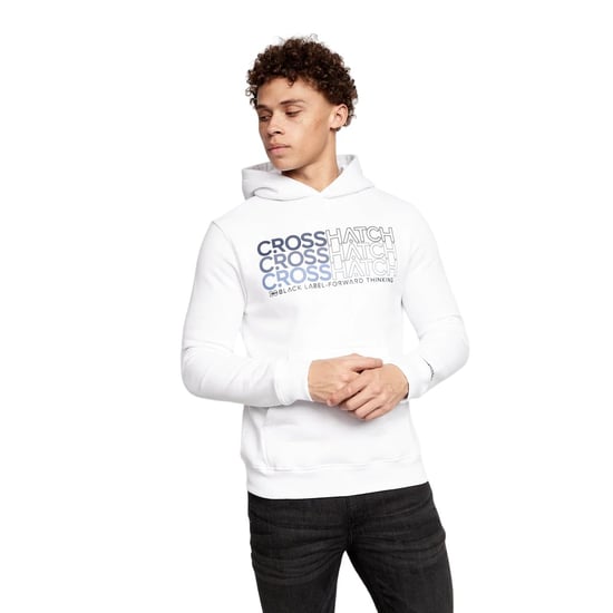 Crosshatch Mens Englow Hoodie (Pack of 2) (Black/White) - Image 4