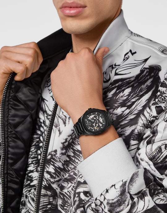 Philipp Plein $keleton $pectre Men's Black Watch PWRAA0423 - Image 3